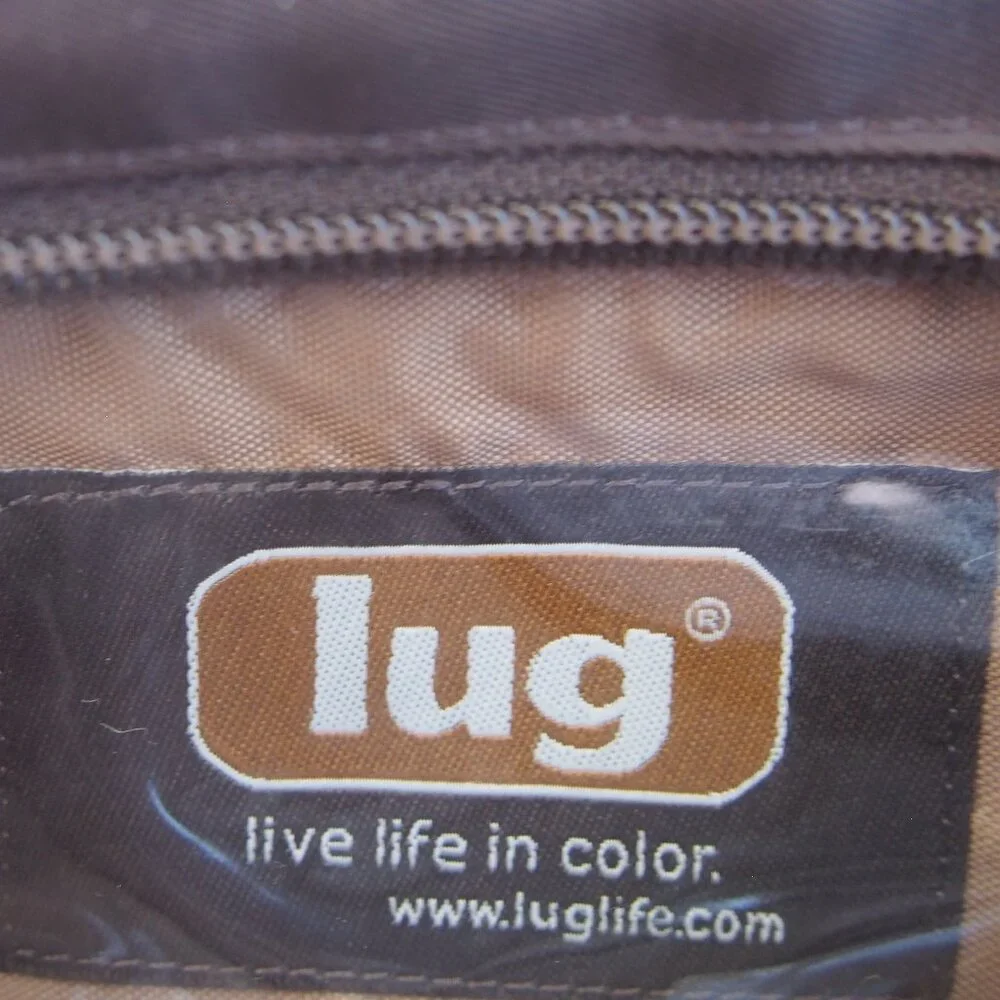 Lug Parasail Brown Cosmetic Case/Crossbody w/Strap,Travel